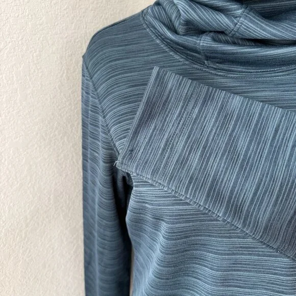 NORTH FACE Novelty Glacier Fleece Funnelneck Pullover Shirt Ink Blue Small - Picture 9 of 13